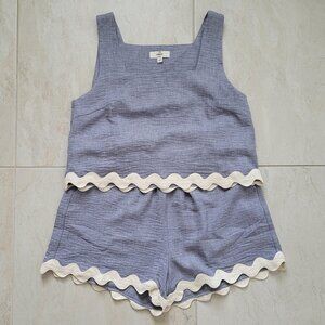 Entro Ric Rac Tank Top and Short set